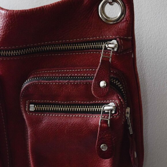 Roots leather crossbody purse - Picture 3 of 6